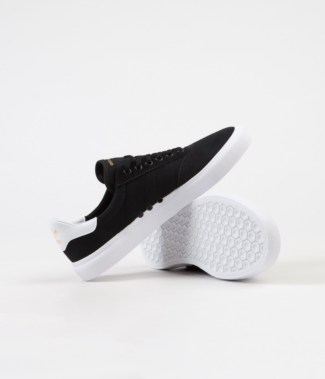 Uitbeelding Sluit een verzekering af ontwerp Adidas 3MC Vulc Skate Black White Shoes B22703