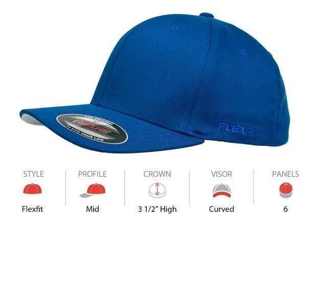 CURVE AUST FIT 6277 Black CAP CAP HAT HATS FLEX PERMA NEW CAPS FLEXFIT