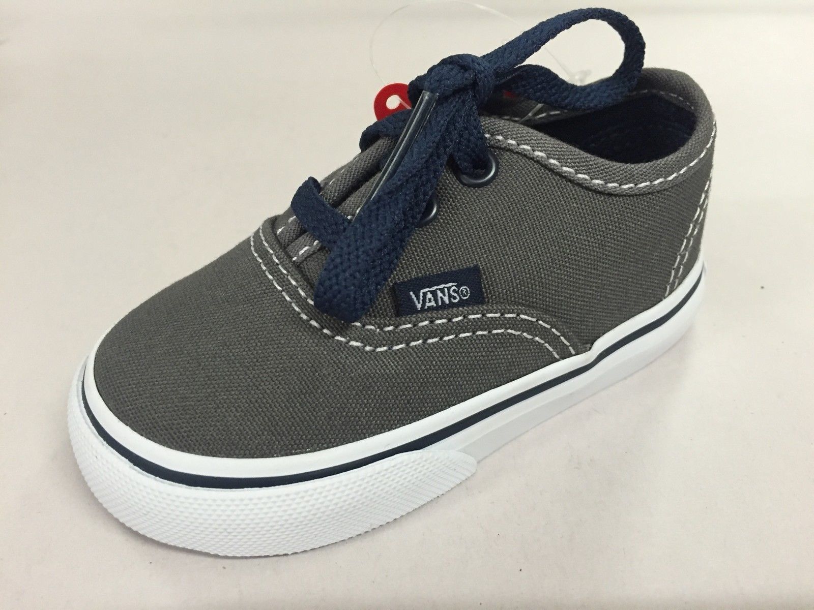 Vans Shoes Tots Authentic PEWTER / DRESS BLUES Children Toddler Boys NEW