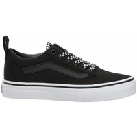 VANS KIDS OLD SKOOL ELASTIC LACE BLACK WHITE CHECK KIDS US 11 FREE POSTAGE