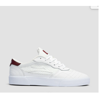 Lakai - Cambridge White Leather / Burgundy Shoes Pair Of Shoes Shoe