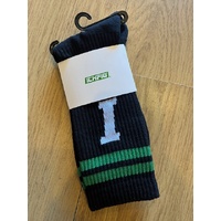 ICHPIG icon stripe calf Socks Black OG Green White