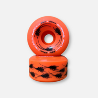 COCKROACH wheels ORIGINALS 63MM 96A ORANGE OLD SCHOOL 1988 shape skate board wheels