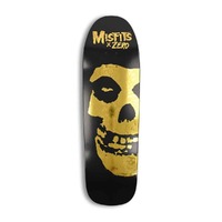 Zero Misfits Fiend Skull Collage Gold Foil Shaped 9.25" Deck Skateboard Skate Board