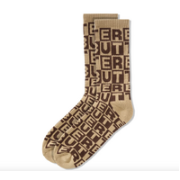 Butter Goods - Tile Socks Brown Pair Socks Buttergoods US Mens 7 - 11