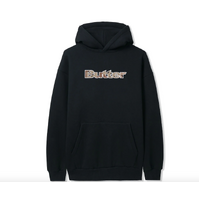 Butter Goods - Logo Camo Applique Black Hoodie Hood Fleece Buttergoods