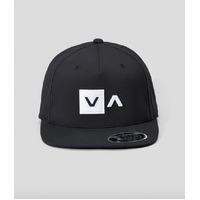 RVCA - Commonwealth Deluxe Black Snapback Cap Hat