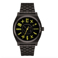 Nixon - Nirvana Time Teller Black / Nirvana Smiley Face Watch A1419 - 5275 - 00