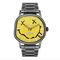 Nixon - Nirvana Sentry Wobble Yellow Nirvana Smiley Watch A1417 - 5273 - 00