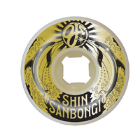 OJ WHEELS - 54mm Shin Sanbongi Dolphins Double Duro White 101a/95a OJ Skateboard Wheels