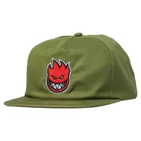 Spitfire - Big Head Fill Olive / Red Hat Snapback Cap OSFA