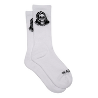 Death Wish Reap & Sew Crew Socks White OSFM