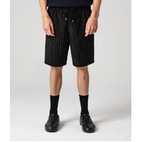 PRAYER PINSTRIPE WALKSHORT - BLACK - 2 (FWA-24121-BLK)