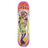 Toy Machine SKY BROWN guest board SKATEISTAN 8.25" WHEEL WELLS Skateboard Deck Skate Board