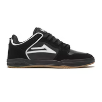 Lakai Telford Low Skate Shoes Black Glow Suede New Skate Shoe US Mens