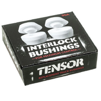 Tensor Truck Bushings 90a interlock white set skateboard bushing kit