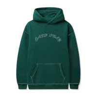 CASH ONLY embroided STITCH Logo Pullover Hood FORREST GREEN Pull Over Hoodie