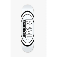 Real Classic Oval 8.38" x 32.25" WB 14.5" white Deck Skateboard