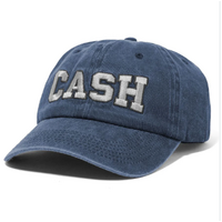 Cash Only campus 6 panel washed blue cap