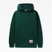 CASH ONLY - Heavy Weight Basic Green Hoodie Fleece Pull Over Jumper