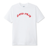 Cash Only - Logo Tee White / Red Shirt Tee T-Shirt Short Sleeve