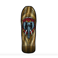 Powell Peralta - Mike Vallely Elephant 9.85" x 30.0" Black / Gold Foil Metallic Reissue Reissue Deck Skateboard