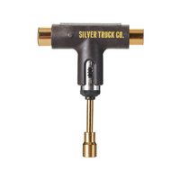 SILVER PREMIUM SKATEBOARD TOOL GROWN/ GOLD RATCHET SKATE T TOOL