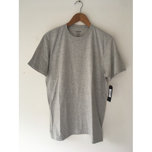 NIXON T-SHIRT MIROSTRIPE S/S TEE MEDIUM CEMENT AUS SELLER