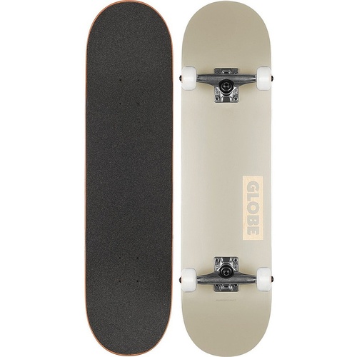 Globe Goodstock Skateboard Complete in OFF WHITE 8.0"