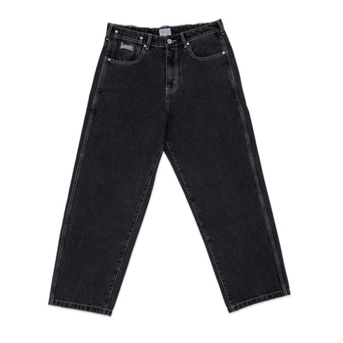 Hoddle - 12o Ranger Denim Black / Black Stitching Baggy Jeans Skate Kingpin store [Size: 32]