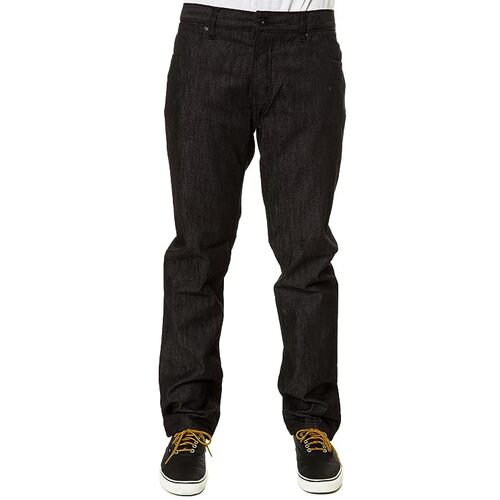 Krew Klassic Denim Jeans Washed Black Raw Size Mens Pants