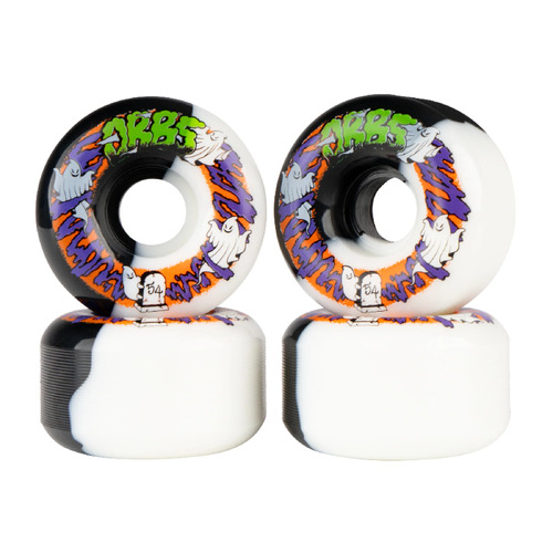 Orb Wheels - Apparitions Ghost 54mm 99A Wheels White / Black Set Of Four Skateboard Wheels