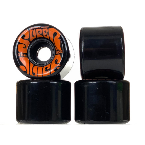OJ Wheels - 55mm Mini Super Juice Black 78a Wheels Set Of Four Skateboard Wheel