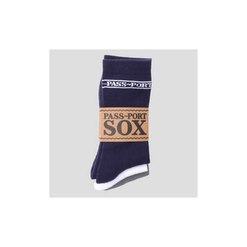 PassPort socks Sox 3-Pack - Navy / White / Grey high PASSPORT pass port