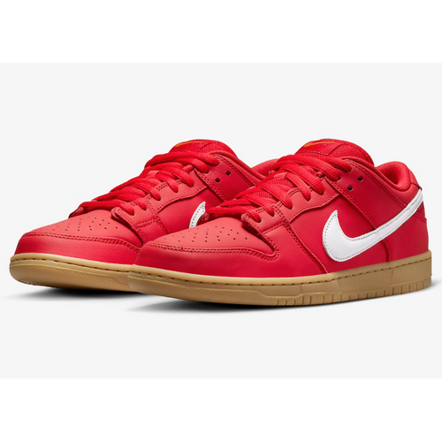 Nike SB - Dunk Low Pro University Red / Gum US Mens Shoe FJ1674 - 600