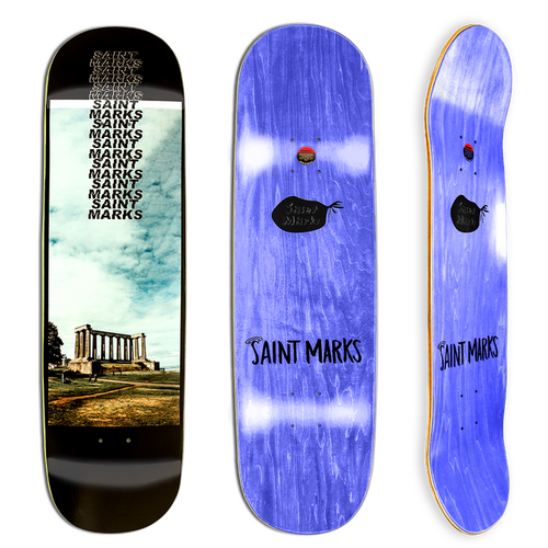 SAINT MARKS Skateboard Deck 8.25" Columns board 14.37" WB 31.85 L NEW