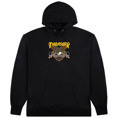 Thrasher ANTI HERO mag eaglegram Hood Jumper Black Hoodie Pullover