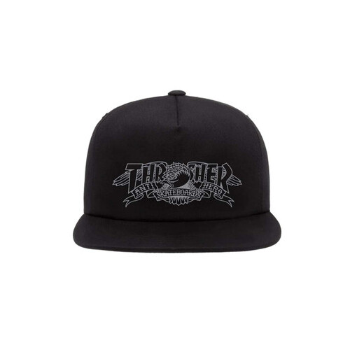 Thrasher ANTI HERO banner snapback black Hat Thrasher Magazine