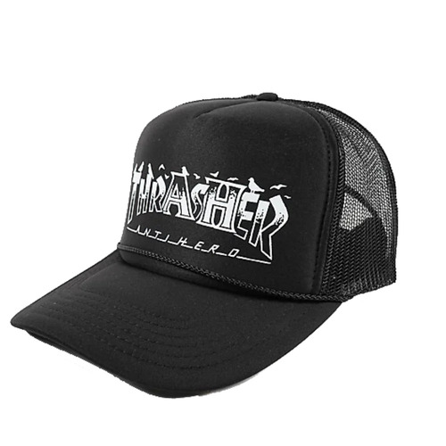 Thrasher ANTI HERO pigeon mag snapback black trucker