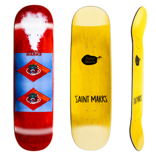 SAINT MARKS Skateboard Deck" MOSQUITO COIL'  RED BOARD ASST SIZES NEW FREE POST [Size: 8.125]