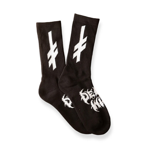 Death Wish - Nightrider Crew Socks Black OSFM