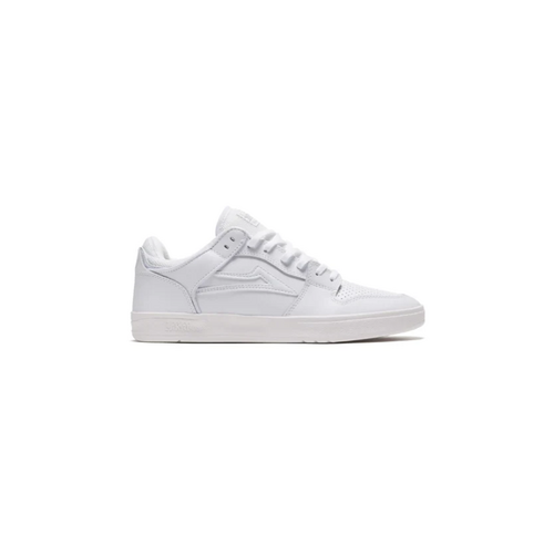 Lakai Telford Low Skate Shoes White Leather New Skate Shoe US Mens [Size: 10]