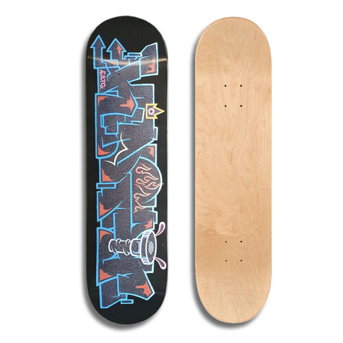 Kingpin Skate Supply Deck Eatsyay Ingpinkay Black (1/20)