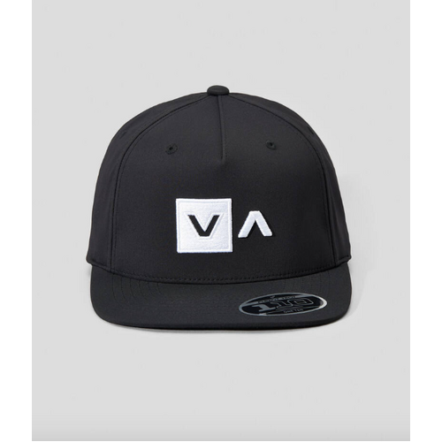 RVCA - Commonwealth Deluxe Black Snapback Cap Hat