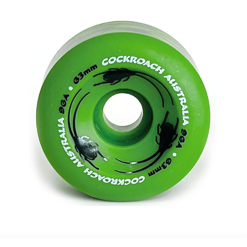 COCKROACH wheels RAMP ROACH 63MM 96A  Dark GREEN old school skate board wheels