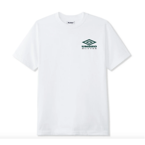 Butter Goods - X Umbro Lines White Shirt T-Shirt Short Sleeve