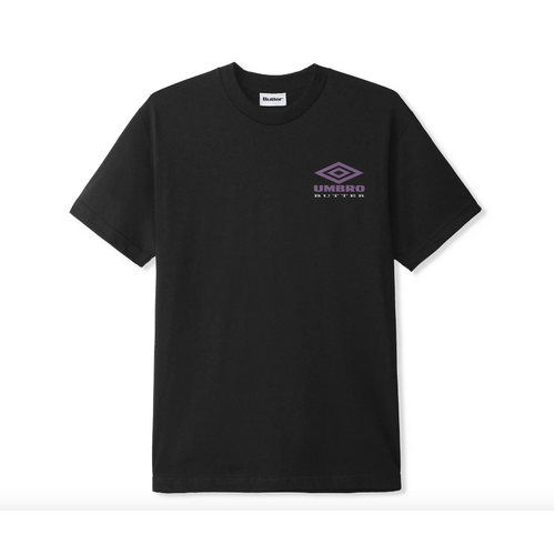 Butter Goods - X Umbro Lines Black Shirt T-Shirt Short Sleeve