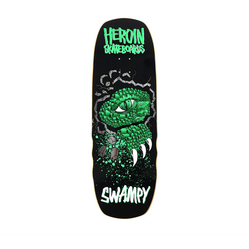 Heroin - swampy Alligator Shovel 10.5 Skateboard Deck Board Skate Board 