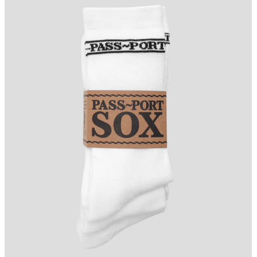 Pass Port - High Socks 3 Pack WHITE Pass~Port Passport - OSFA 