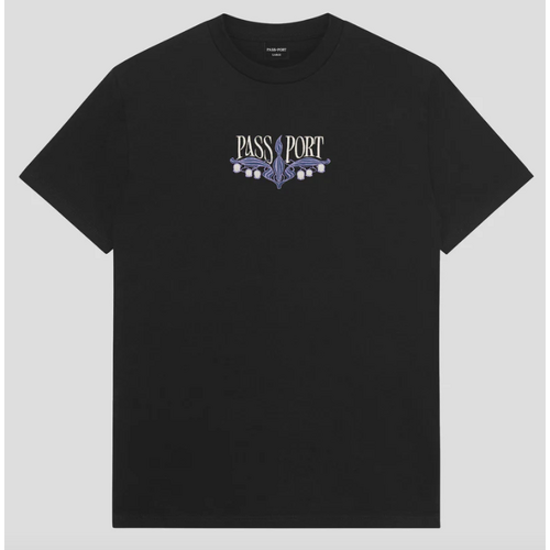 Pass~Port Lily of The Valley Tee - Black t-shirt [Size: XL]